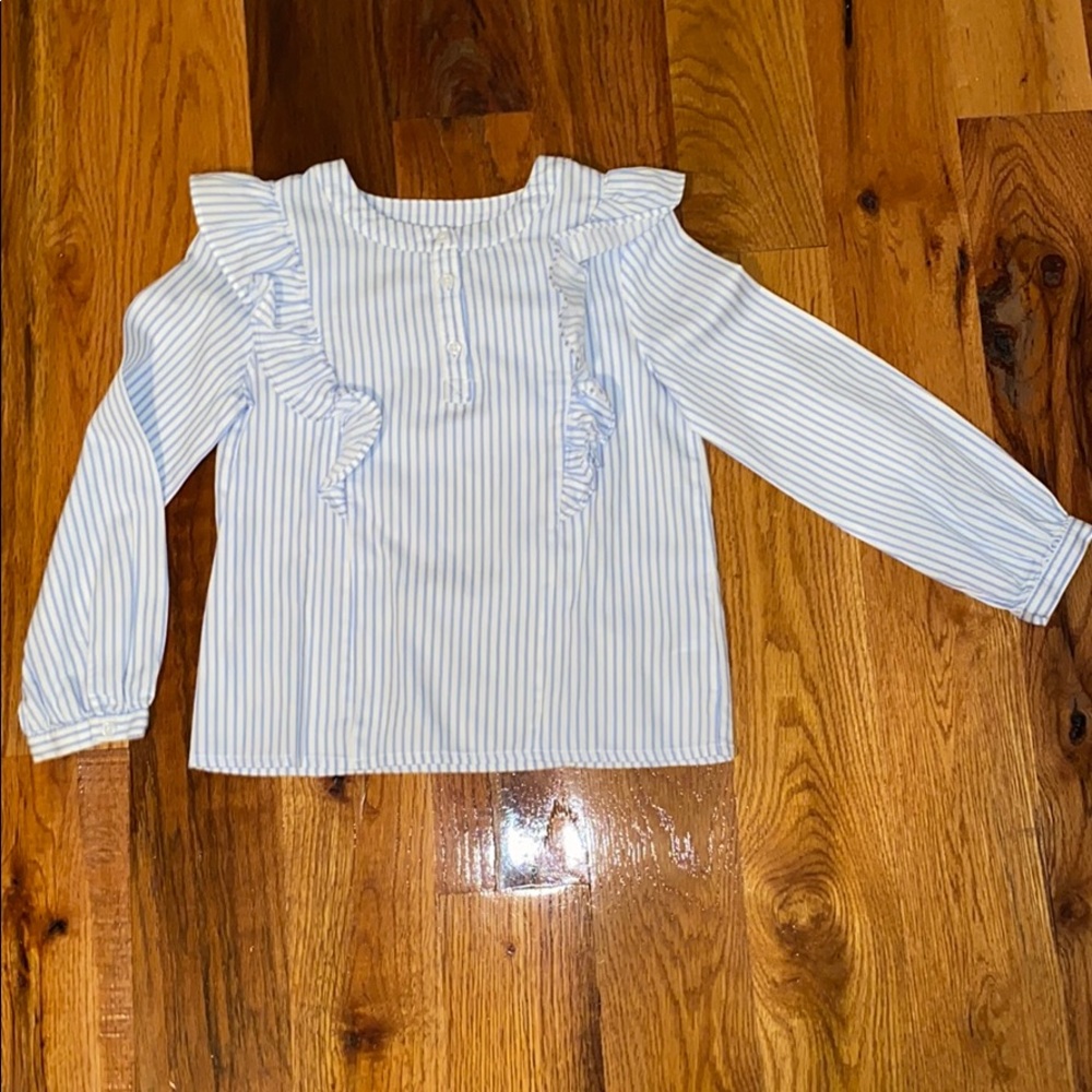 GAP Blue and White Striped Kids Blouse